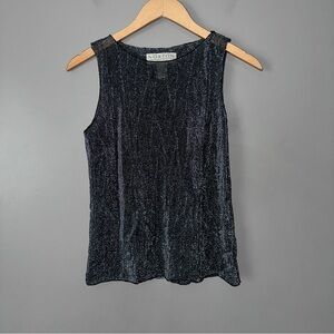 Norton Mcnaughton sheer sparkle Sleeveless Blouse